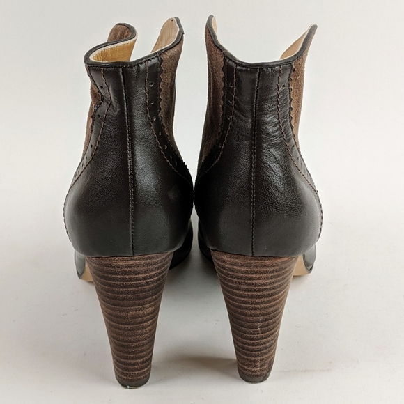 Sundance Hampstead Brown Suede Booties | Women’s 9.5 | Slip-On Ankle Boots - Picture 13 of 14